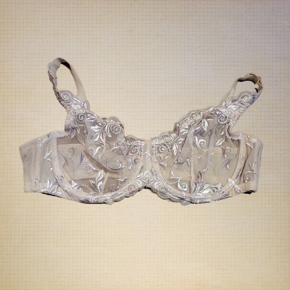 Soma, 32C | Lacy Lingerie Beige Bra Underwear - Picture 1 of 7